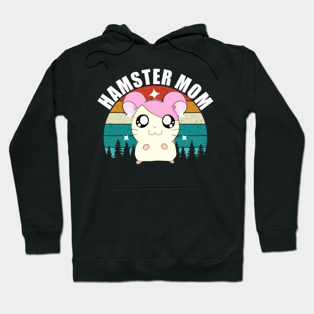 Hamster mom - Anime style Hamster Lover Hoodie by GothicDesigns